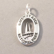 Load image into Gallery viewer, GATEWAY ARCH National Park .925 Sterling Silver Charm Pendant St. Louis Missouri Souvenir np17