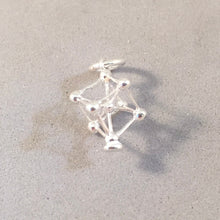 Load image into Gallery viewer, ATOMIUM .925 Sterling Silver Small Light Charm Pendant Brussels Belgium Europe Landmark Monument Travel New td15