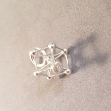 Load image into Gallery viewer, ATOMIUM .925 Sterling Silver Small Light Charm Pendant Brussels Belgium Europe Landmark Monument Travel New td15