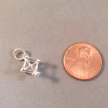 Load image into Gallery viewer, ATOMIUM .925 Sterling Silver Small Light Charm Pendant Brussels Belgium Europe Landmark Monument Travel New td15