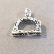 Load image into Gallery viewer, RAINBOW BRIDGE .925 Sterling Silver 3-D Charm Pendant National Monument Arizona Travel Tourist Souvenir New pm16