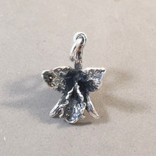 Load image into Gallery viewer, ORCHID .925 Sterling Silver 3-D Charm Pendant Flower Tropical Garden ga26