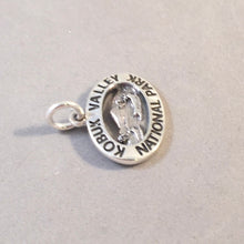 Load image into Gallery viewer, KOBUK VALLEY National Park .925 Sterling Silver Charm Pendant Caribou Alaska Souvenir NP29