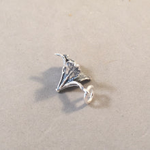 Load image into Gallery viewer, ORCHID .925 Sterling Silver 3-D Charm Pendant Flower Tropical Garden ga26