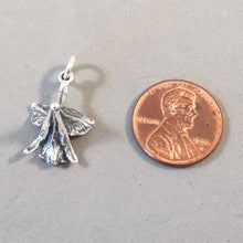 Load image into Gallery viewer, ORCHID .925 Sterling Silver 3-D Charm Pendant Flower Tropical Garden ga26