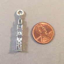 Load image into Gallery viewer, BELL TOWER .925 Sterling Silver Charm Pendant Europe Landmark Travel Souvenir FA38