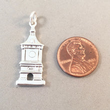 Load image into Gallery viewer, BERN ZYTGLOGGE .925 Sterling Silver Charm Pendant Switzerland Clock Tower City Gate Berne Zeitglockenturm Souvenir Europe ts07