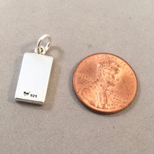 Load image into Gallery viewer, SWIMMING POOL .925 Sterling Silver 3-D Charm Pendant Enamel Lap Olympic Swim Team Rectangle Vacation Resort HM03