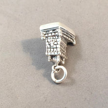 Load image into Gallery viewer, BELEM TOWER 3-D .925 Sterling Silver Charm Pendant Lisbon Portugal Torre Saint Vincent Tourist Travel Souvenir Places tp20