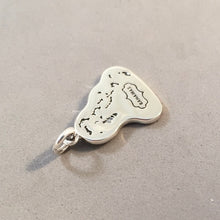 Load image into Gallery viewer, BAHAMAS MAP .925 Sterling Silver Charm Pendant Country Caribbean Grand Bahama Freeport Nassau Souvenir ct18-BH