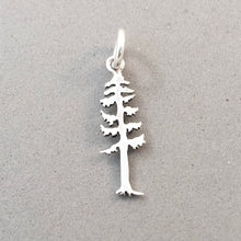 Load image into Gallery viewer, HEMLOCK TREE .925 Sterling Silver Charm Pendant Evergreen Arboretum Forest Park Garden GA38