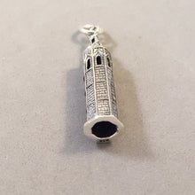 Load image into Gallery viewer, MIGUELETE TOWER  .925 Sterling Silver Charm Pendant Valencia Cathedral Church Clock Tourist Travel Places Souvenir TP14