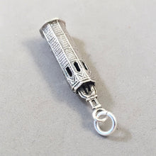 Load image into Gallery viewer, MIGUELETE TOWER  .925 Sterling Silver Charm Pendant Valencia Cathedral Church Clock Tourist Travel Places Souvenir TP14
