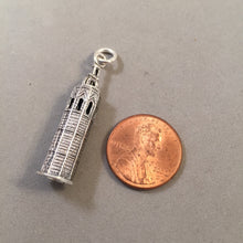 Load image into Gallery viewer, MIGUELETE TOWER  .925 Sterling Silver Charm Pendant Valencia Cathedral Church Clock Tourist Travel Places Souvenir TP14