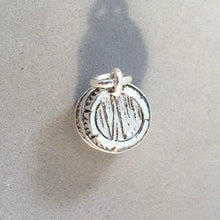 Load image into Gallery viewer, WOOD BARREL .925 Sterling Silver 3-D Charm Pendant Wine Whiskey Bourbon Liquor kt52