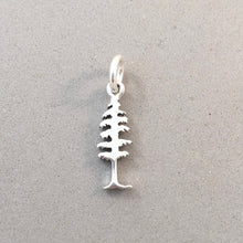 Load image into Gallery viewer, CEDAR TREE .925 Sterling Silver Charm Pendant Evergreen Arboretum Forest Park Garden GA36