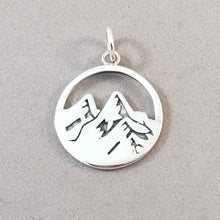 Load image into Gallery viewer, MOUNTAIN RANGE  .925 Sterling Silver Charm Pendant Mt Volcano Travel New GA17