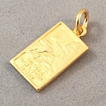 Load image into Gallery viewer, ACADIA Gold Plated Charm .925 Sterling Silver National Park Maine Travel Pendant New pm29g