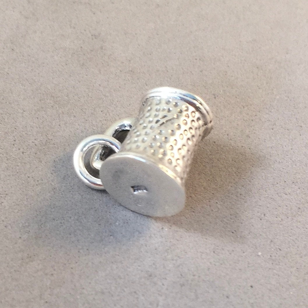 Thimble Charm 3-D Sterling Silver Thimble Charm 3-D Sterling Silver