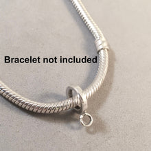 Load image into Gallery viewer, Narrow CONVERTER BEAD For Charm Bracelet .925 Sterling Silver Works for Pandora, European and many Bangle style bracelets FD08
