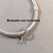 Load image into Gallery viewer, Narrow Detailed CONVERTER BEAD For Charm .925 Sterling Silver For Pandora, European & Bangles FD09