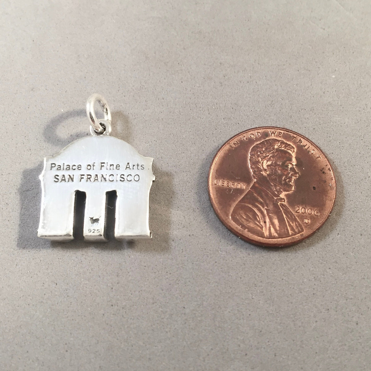 PALACE OF FINE ARTS .925 Sterling Silver Charm Pendant San PALACE OF FINE ARTS .925 Sterling Silver Charm Pendant San