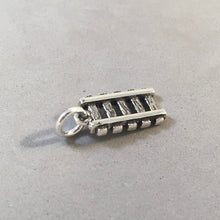 Load image into Gallery viewer, RAILROAD TRACKS .925 Sterling Silver 3-D Small Charm Pendant Travel Transportation Train Locomotive vh18