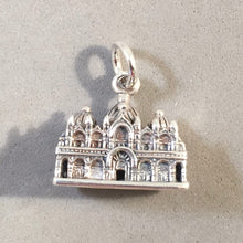 Load image into Gallery viewer, BASILICA di SAN MARCO 3-D .925 Sterling Silver Charm Pendant Italy Europe Venice St Mark's Cathedral Square Souvenir ti61
