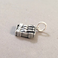 Load image into Gallery viewer, VINHO PORTO .925 Sterling Silver 3-D Charm Pendant Port Portugal Port Wine Bottles Crate Travel Souvenir tp22
