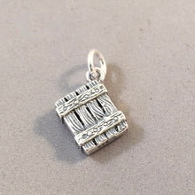 Load image into Gallery viewer, VINHO PORTO .925 Sterling Silver 3-D Charm Pendant Port Portugal Port Wine Bottles Crate Travel Souvenir tp22
