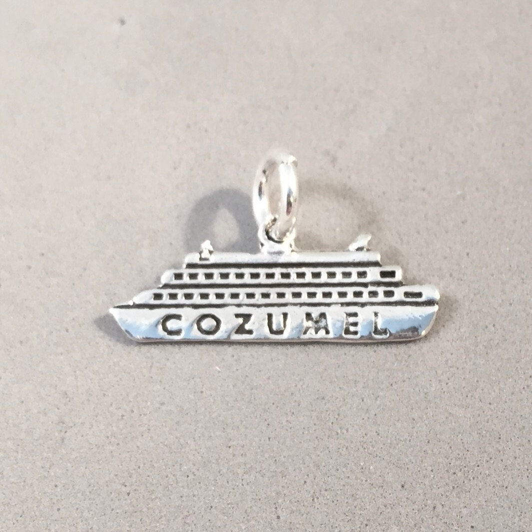 Sterling Silver 925 3D Cruise Ship Charm Or Pendant - Unbranded