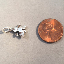 Load image into Gallery viewer, Sale! FLOWER .925 Sterling Silver Charm Pendant Small Oxidized GA162