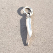 Load image into Gallery viewer, CHILI PEPPER .925 Sterling Silver 3-D Charm Pendant Vegetable Food Southwest Red Garden Mexico DS05