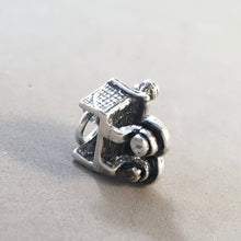 Load image into Gallery viewer, BAR .925 Sterling Silver 3-D Charm Pendant Saloon Tavern Drinks Bottles Counter Stools kt41