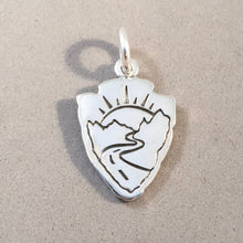Load image into Gallery viewer, GOING To The SUN ROAD .925 Sterling Silver Charm Pendant Glacier National Park Montana NA05