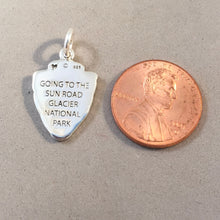 Load image into Gallery viewer, GOING To The SUN ROAD .925 Sterling Silver Charm Pendant Glacier National Park Montana NA05