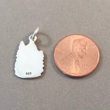 Load image into Gallery viewer, BANFF GONDOLA .925 Sterling Silver Charm Pendant Sulphur Mountain Alberta Canada National Park Lake Louise Travel Places Shield TC20