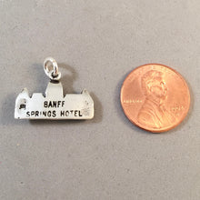 Load image into Gallery viewer, BANFF SPRINGS HOTEL .925 Sterling Silver Charm Pendant National Park Canada Hotel Travel TC19