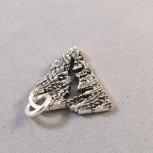 Load image into Gallery viewer, ZIP-LINE .925 Sterling Silver Charm Pendant Trees Forest Canopy HB07