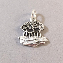 Load image into Gallery viewer, MANGROVE TREE .925 Sterling Silver Charm Pendant Florida Everglades National Park India Vietnam Panama GA42