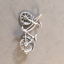 Load image into Gallery viewer, E-BIKE .925 Sterling Silver 3-D Charm Pendant Trail Tour Bicycle Cruiser Mountain Electric SP21