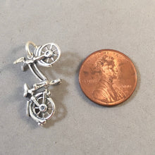 Load image into Gallery viewer, E-BIKE .925 Sterling Silver 3-D Charm Pendant Trail Tour Bicycle Cruiser Mountain Electric SP21