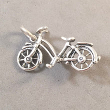 Load image into Gallery viewer, E-BIKE .925 Sterling Silver 3-D Charm Pendant Trail Tour Bicycle Cruiser Mountain Electric SP21