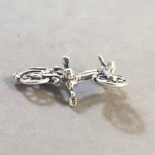 Load image into Gallery viewer, E-BIKE .925 Sterling Silver 3-D Charm Pendant Trail Tour Bicycle Cruiser Mountain Electric SP21
