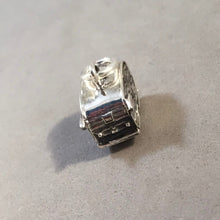 Load image into Gallery viewer, SHASTA TRAILER .925 Sterling Silver Charm Pendant .Vintage Style 40's 50's 60's RV Travel Camper Camping Caravan VH19