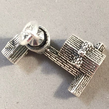 Load image into Gallery viewer, BASS HARBOR HEAD Lighthouse Large .925 Sterling Silver Charm Pendant Souvenir Acadia National Park Maine PM35