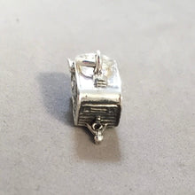 Load image into Gallery viewer, SHASTA TRAILER .925 Sterling Silver Charm Pendant .Vintage Style 40's 50's 60's RV Travel Camper Camping Caravan VH19