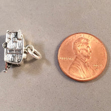 Load image into Gallery viewer, SHASTA TRAILER .925 Sterling Silver Charm Pendant .Vintage Style 40's 50's 60's RV Travel Camper Camping Caravan VH19