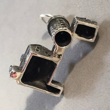 Load image into Gallery viewer, BASS HARBOR HEAD Lighthouse Large .925 Sterling Silver Charm Pendant Souvenir Acadia National Park Maine PM35