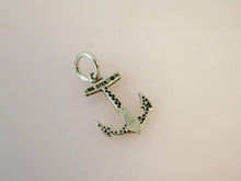Load image into Gallery viewer, ANCHOR with Swirls .925 Sterling Silver Charm Pendant Beach Sailing Boating Ocean BV05